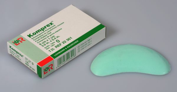 Komprex® Schaumgummi-Kompr., Gr. 0 nierenf., 10mm