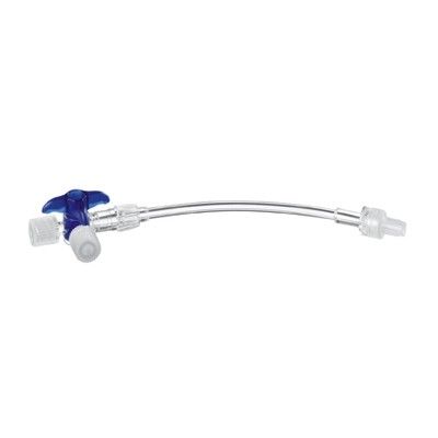 Discofix® C Dreiwegehahn m.Safeflow 100 cm-Schl.bl