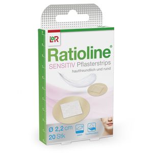 Ratioline® Sensitive Pflasterstrips, rund, Ø 2,2cm