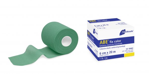 ABE® Fix Color, Fixierbinde, 6cm x 20m, grün