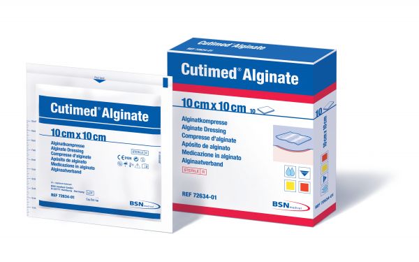 Cutimed® Alginate, Alginatkompresse, 10 x 10cm