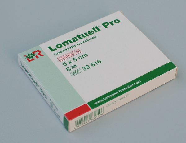 Lomatuell® Pro, Gelbildendes Kontaktnetz, 5 x 5cm steril