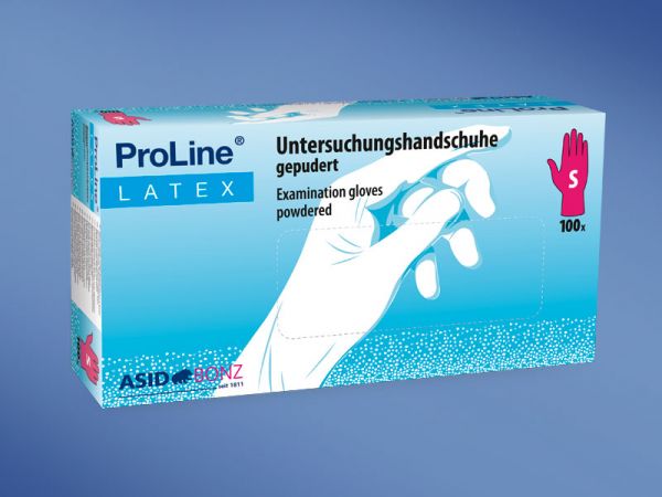 ProLine® Latex-Handschuhe, Gr. M, gepudert