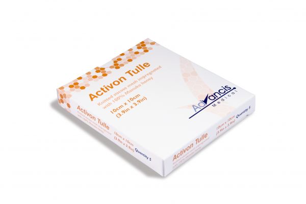 Activon Tulle®, Viskose-Gitter mit Honig,10 x 10cm