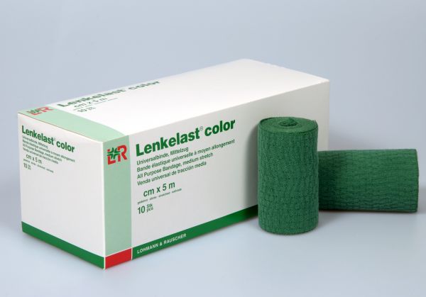 Lenkelast® Color, Universalbinde, grün, 8cm x 5m