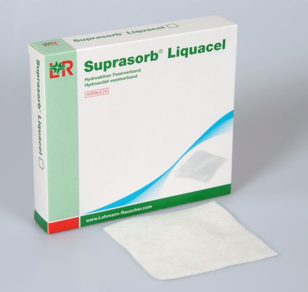 Suprasorb® Liquacel*, Faserverband, 5 x 5cm