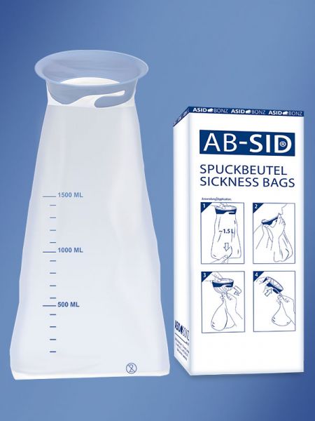 Ab-Sid® Spuckbeutel, 1,5 L, verschließbar