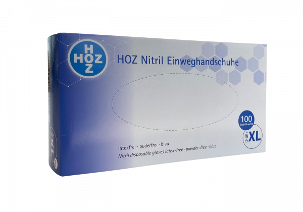 HOZ Untersuchungshandschuhe Nitril blau Gr. XL