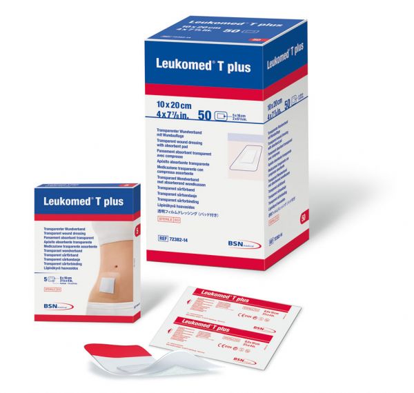 Leukomed® T+, wasserd. Wundverband, 10 x 25cm