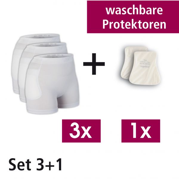 SUPRIMA Hüftprotektor-Set Gr.XXL 3Slip+2Pr.wasch.