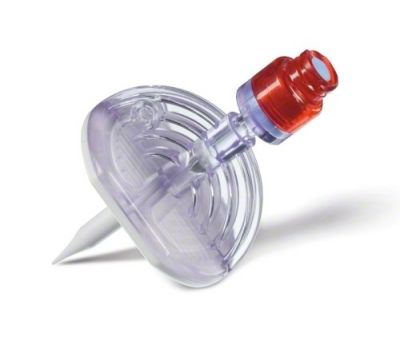 Mini-Spike® 2, Chemo mit Safeflow-Ventil, rot