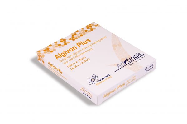 Algivon® Plus, Spezial-Alginat-Auflage, 5 x 5cm