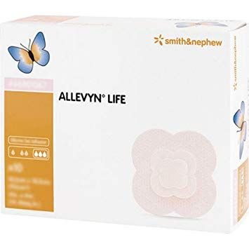 Allevyn Life, Silikon-Schaumverband, 10,3 x 10,3cm