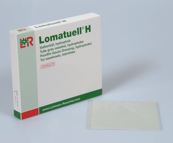 Lomatuell ® H, Salbentüll, hydrophob, 5 x 5cm