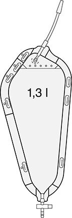 SAUER-Rollibeutel - mit Schiebehahn 1,3l - L=12cm