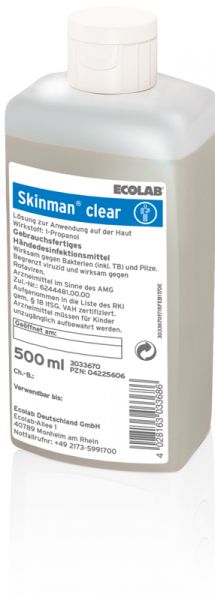 Skinman® Clear, Händedesinfektion, 500ml