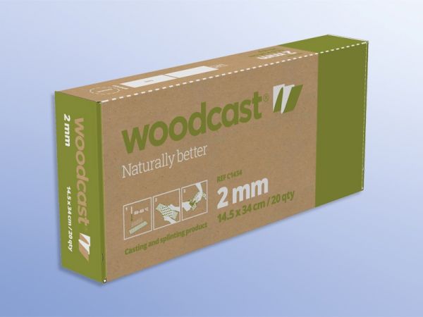 WOODCAST 2 mm Splint 14,5x34 cm