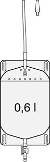 SAUER-Fußgängerbeutelbeutel - Drehhahn 0,6l