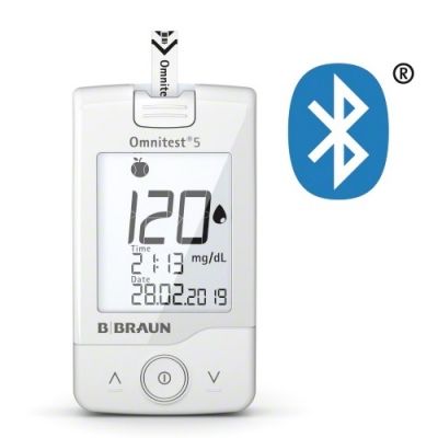 Omnitest® 5 Blutzucker Messgerät Solo mg/dL, weiss