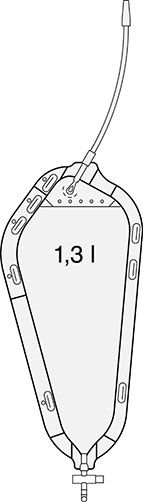 SAUER-Rollibeutel - mit Schiebehahn 1,3l - L=22cm