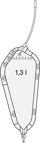 SAUER-Rollibeutel - mit Schwenkhahn 1,3l - L=22cm