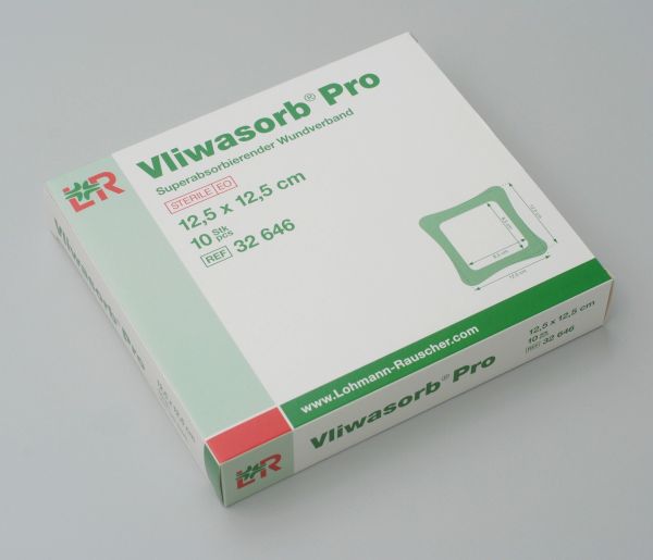 Vliwasorb® Pro, Wundverband, 12,5x12,5cm, steril