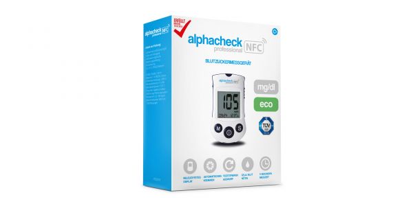 ALPHACHECK professional Blutzuckermessger.mg/dl