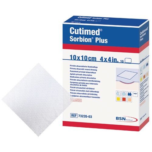 Cutimed® Sorbion® Plus, Wundkontaktsch., 7,5x7,5cm