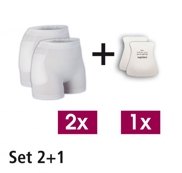 SUPRIMA Hüftprotektor-Set Gr.XXL 2Slip+2Protekt.