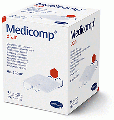 Medicomp® drain, 7,5 x 7,5cm, steril