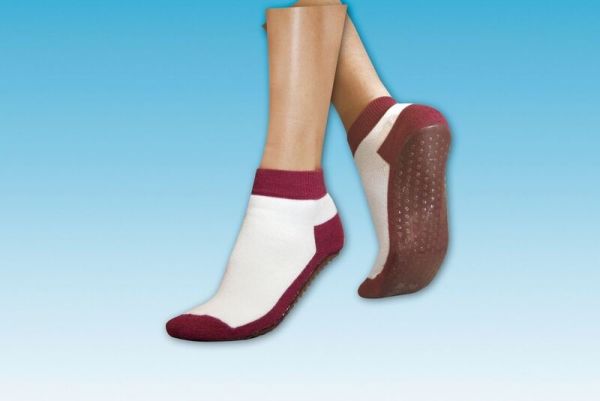 SUPRIMA Anti Rutsch Socken Gr.35/38 bordeaux