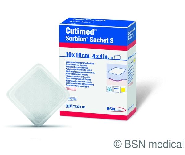 Cutimed® Sorbion® Plus, Wundkontaktschicht, 10x10cm