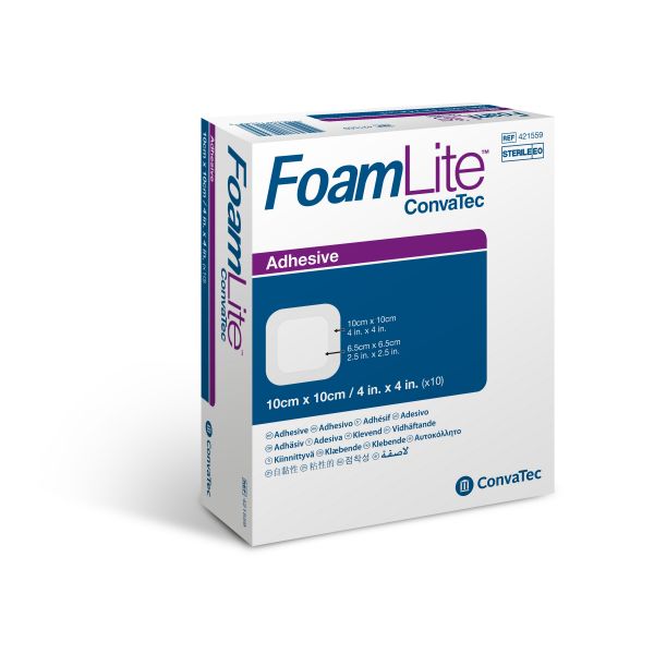 ConvaTec® Foam Lite TM, adhäsiv, 8 x 8 cm