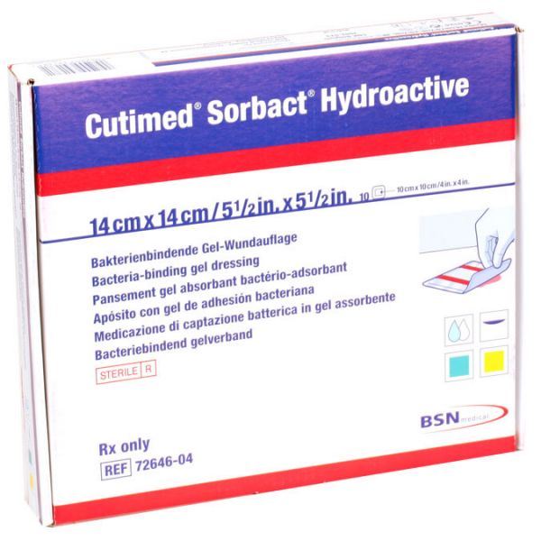 Cutimed® Sorbact® Hydroactive, 14 x 14cm