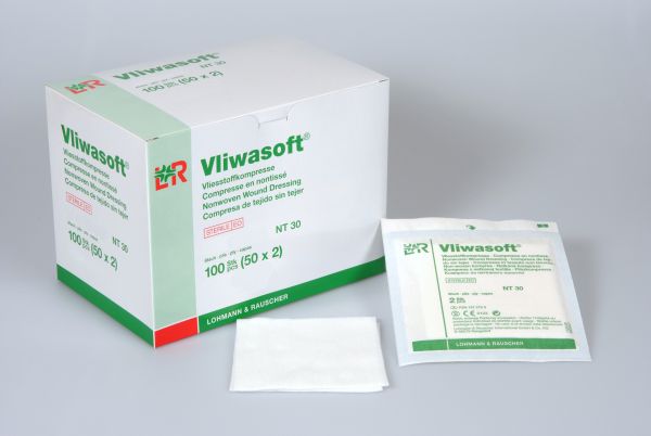 Vliwasoft Vliesstoffkompressen10x20cm 6-lag steril