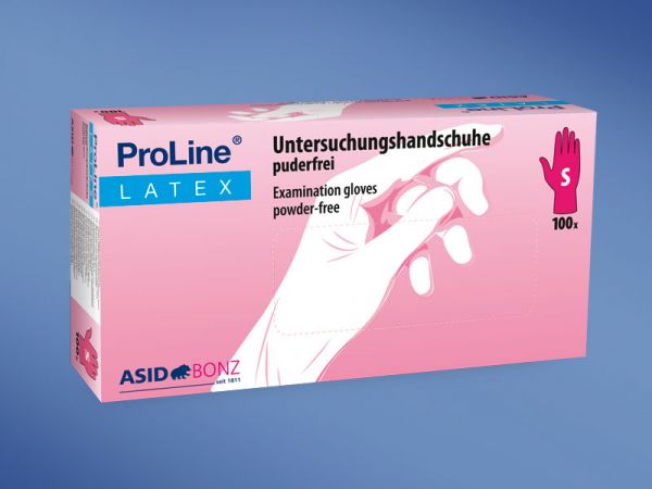 ProLine® Latex-Handschuhe, Gr. M, puderfrei