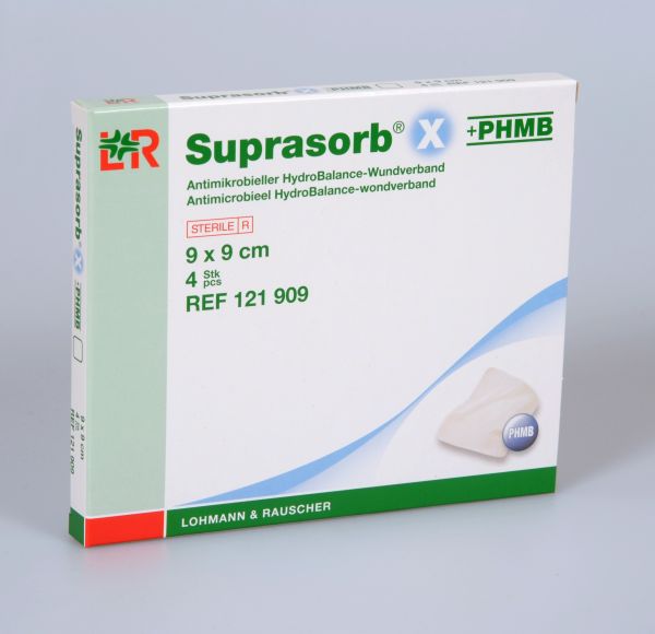 Suprasorb® X + PHMB, Wundverband, 9 x 9cm