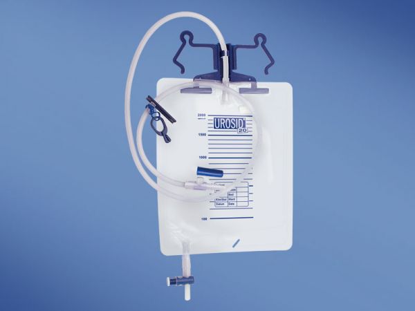 Urosid® 20, Urinbeutelsystem m. Halter, 2l, 120cm