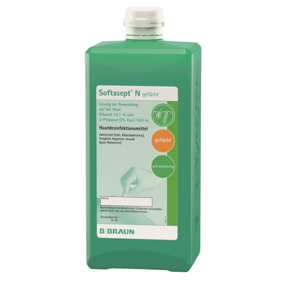 Softasept® N gefärbt, 1.000 ml Flasche