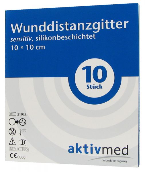 AktivMed Wunddistanzgitter sensitiv, 10 x 10cm