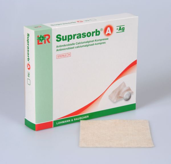 Suprasorb® A + Ag, Calciumalginat-Verband, 10x20cm