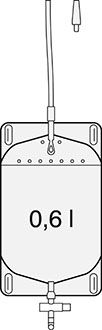 SAUER-Fußgängerbeutelbeutel - Schiebehahn 0,6l