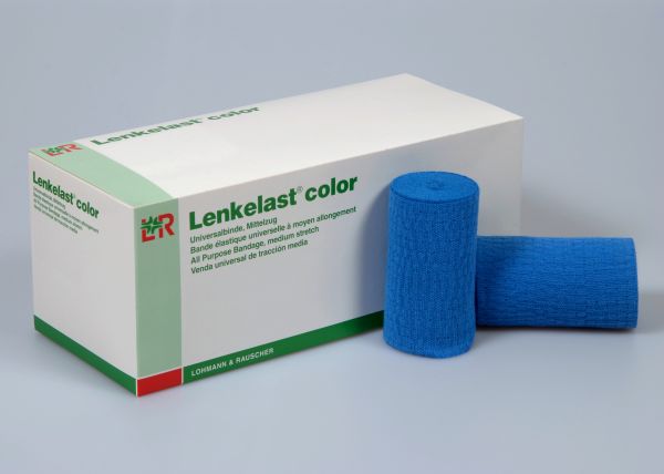 Lenkelast® Color, Universalbinde, blau, 6cm x 5m