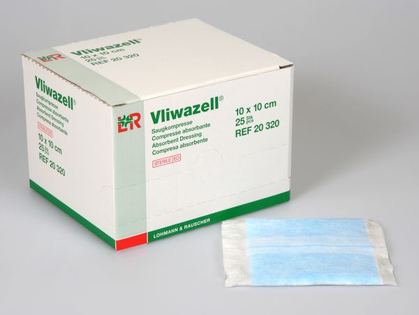 Vliwazell® Universalkompresse, 10 x 10cm, steril