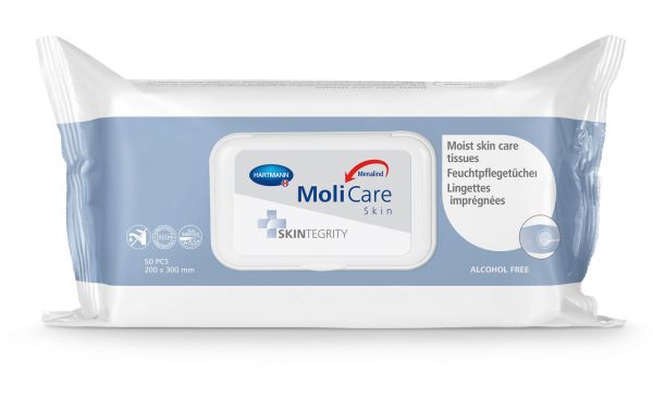 MoliCare® Skin Feuchtpflegetücher, 50 Tücher