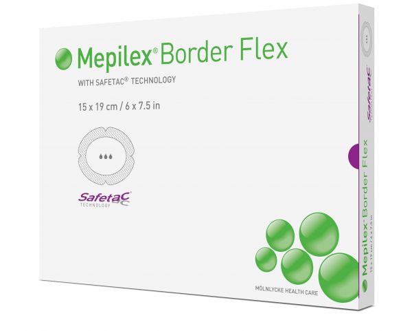 Mepilex® Border Flex, Schaumverband, 12,5 x 12,5cm