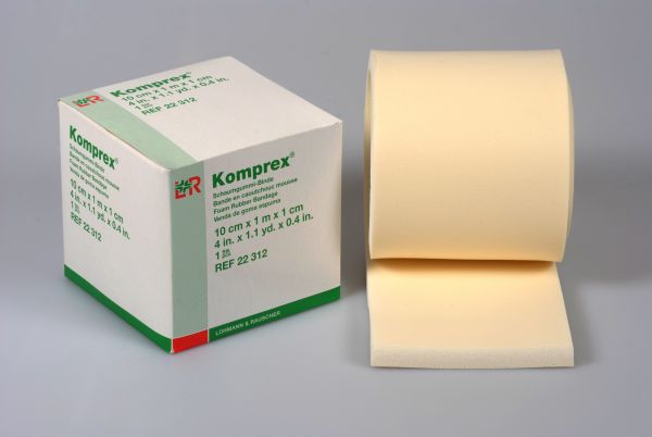 Komprex® Schaumgummi-Binde, 1m x 10cm, 10mm