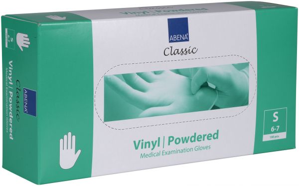 Abena® Classic Vinyl, powdered, Gr. S, weiß