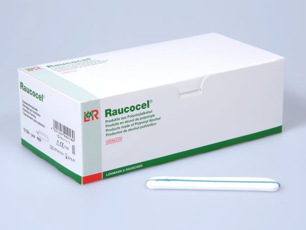 Raucocel® Epistaxistamponaden, 100mm, 3,8 x 12mm