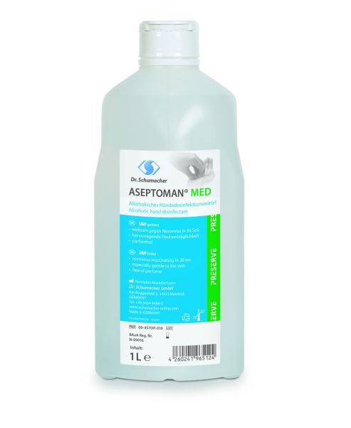 Aseptoman® Med, alkohol. Händesinfektion, 1000ml